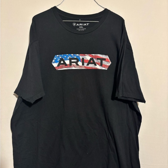 Ariat Black T-Shirt with Patriotic Graphic - Picture 2 of 3